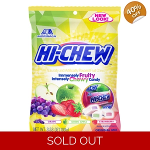 Hi-Chew Original Fruits 100g Bag 3.53oz - Fruity Chewy Candy Sweets